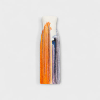 Summer - Chic Colorblock Dress with Trendy Tassels