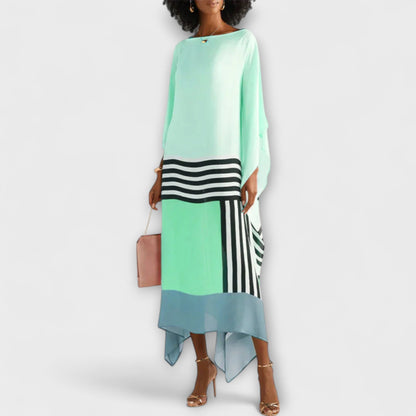 Elenora - Geometric Kaftan with Locker Cut