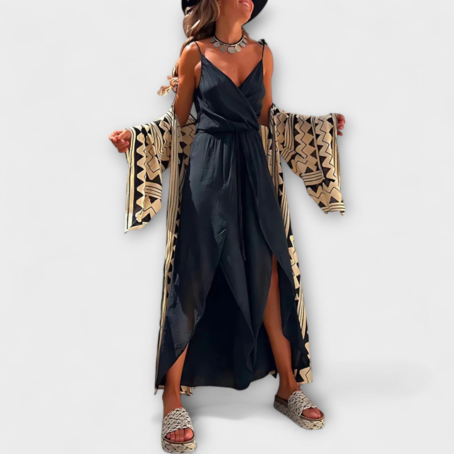 Anna - Donatila Side-Slit Jumpsuit