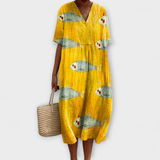 Lena – Lightweight Knee-Length Cotton Dress