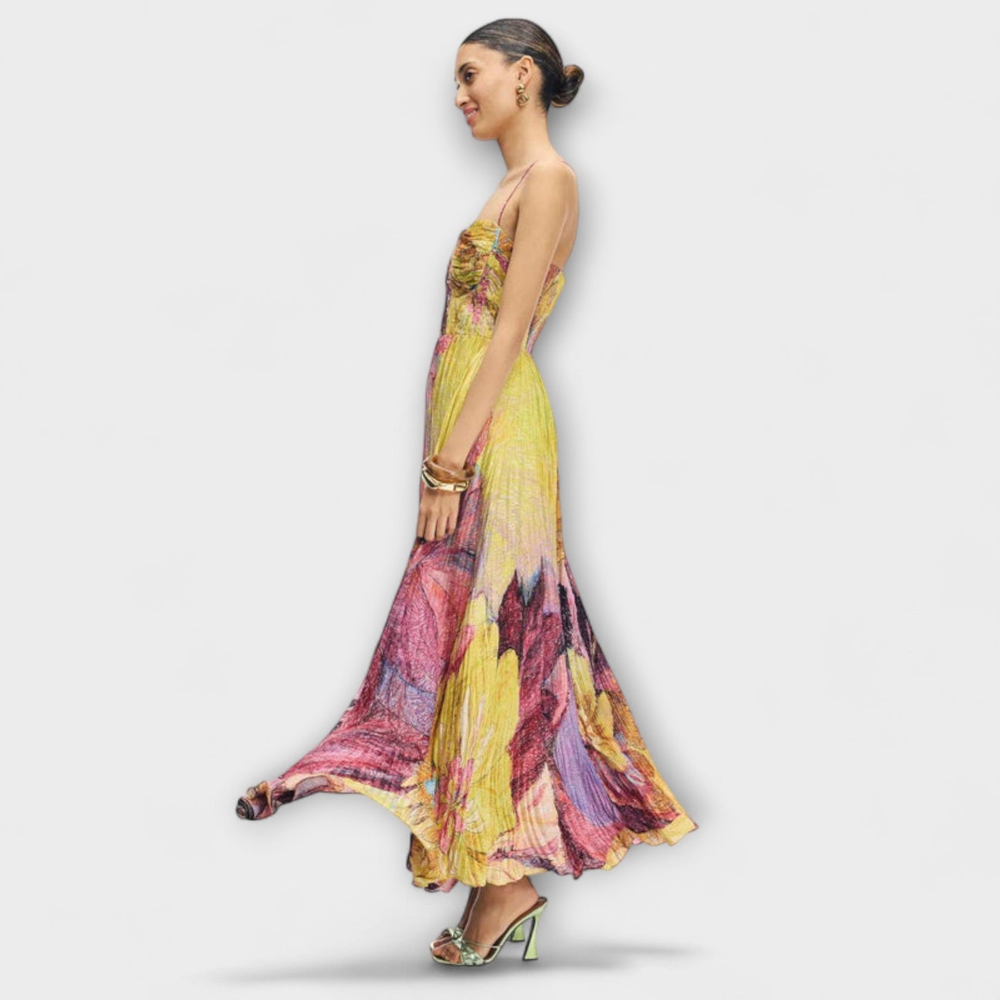 Kiara - Maxi Dress with Bold Ikat Print