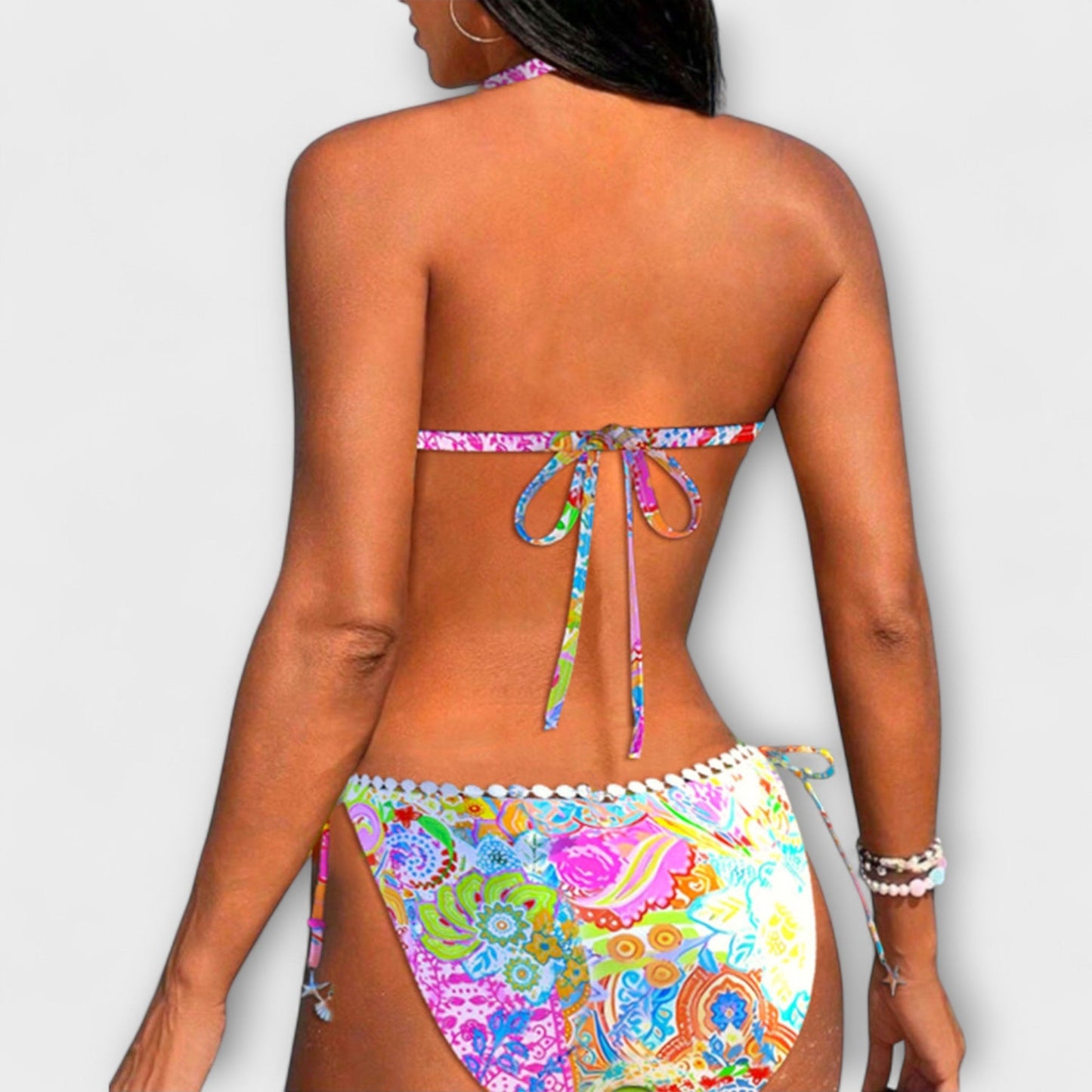Valerie - Playful Lace Bikini with Collar