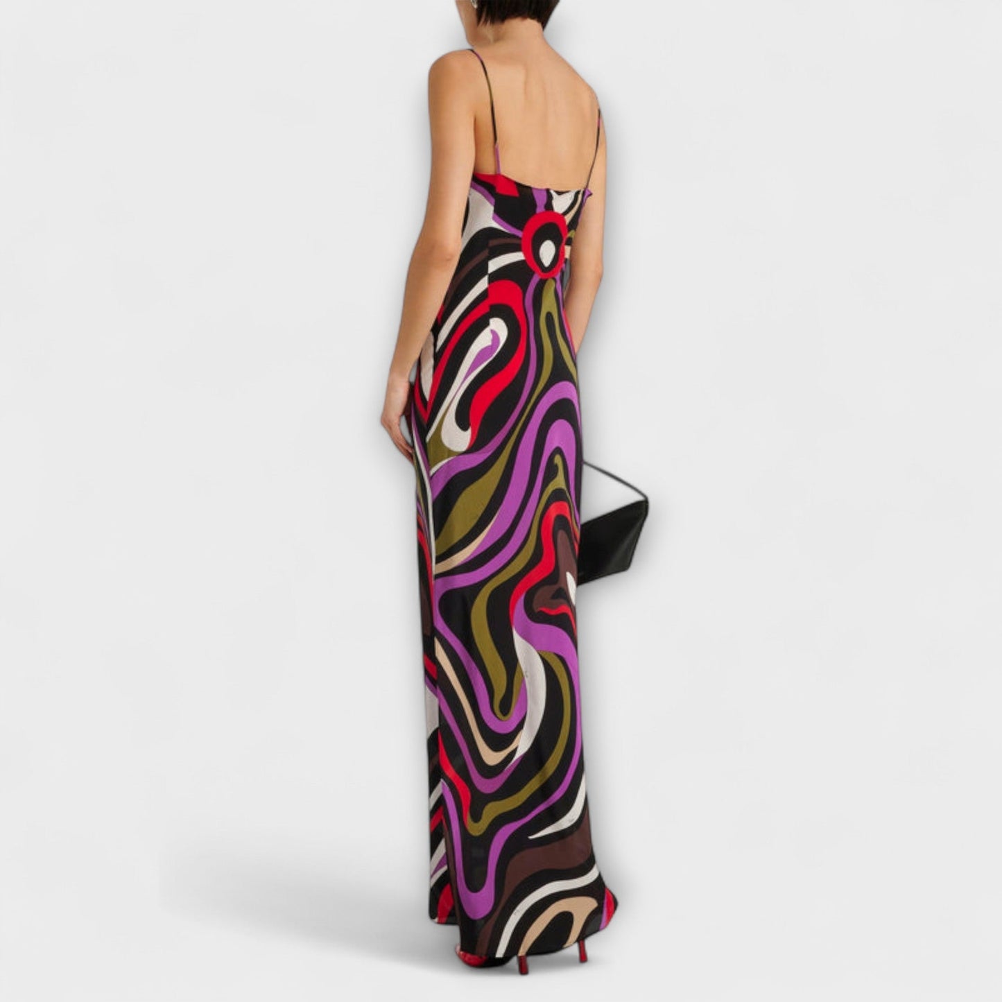 Daphne - Marble Print Maxi Dress