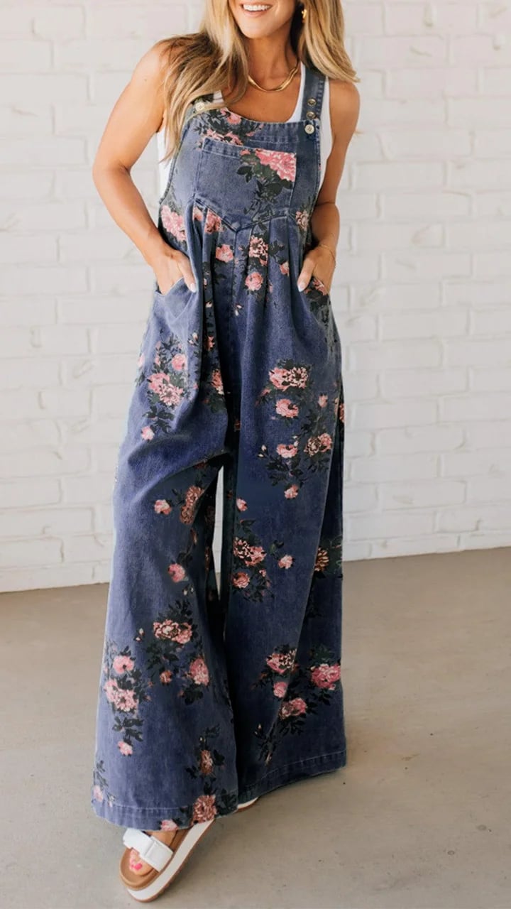 Floral Print Jumpsuit
