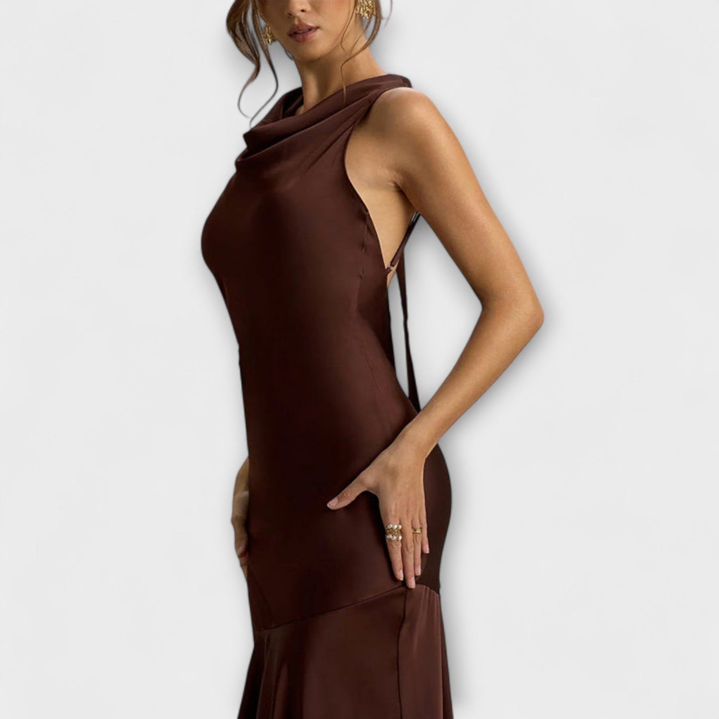 Lennon - Elegant Satin Maxi Dress
