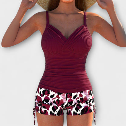 Elizabeth - Stylish Leopard Print Tankini Set