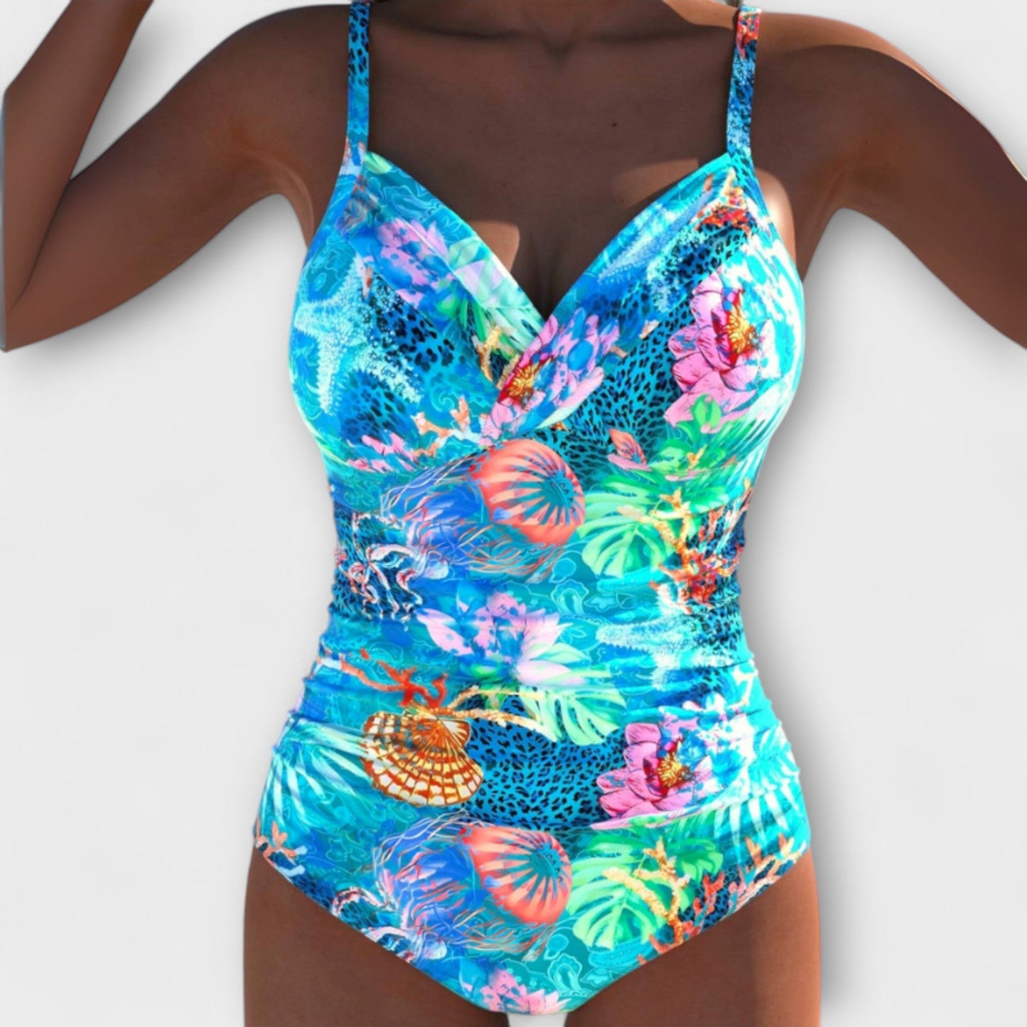 Maisie – Nautical Cut-Out Swimsuit