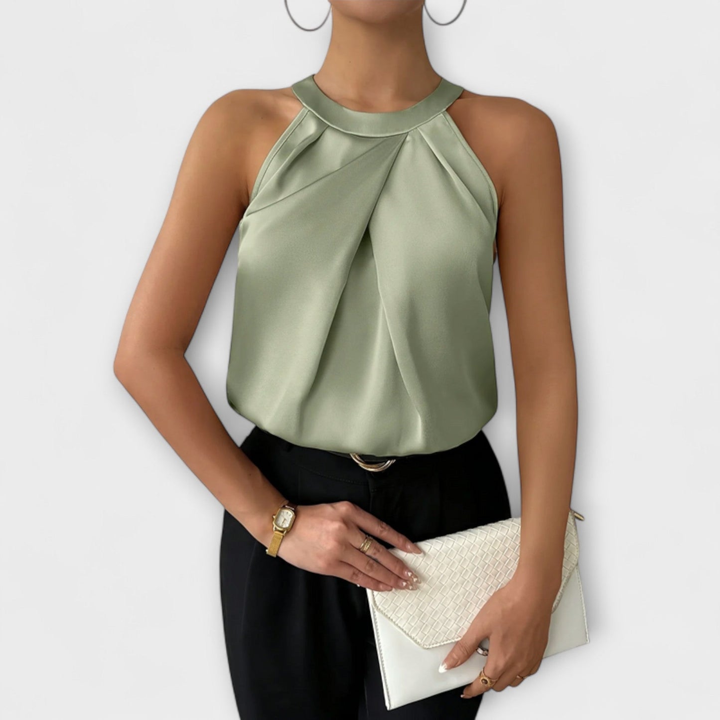 Skye - Stylish Satin Off-Shoulder Blouse