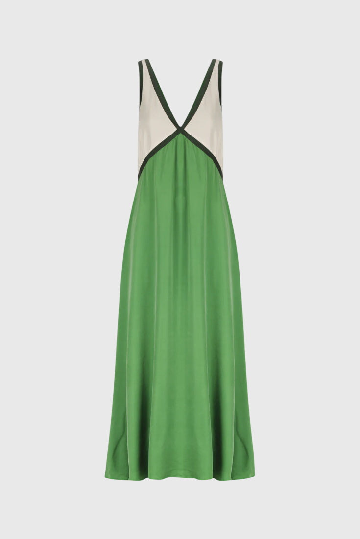 Summer Boho Dress with V-Neck