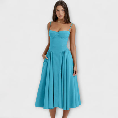 Rosalie - Elegant Sleeveless Corset Dress