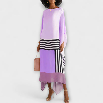 Elenora - Geometric Kaftan with Locker Cut