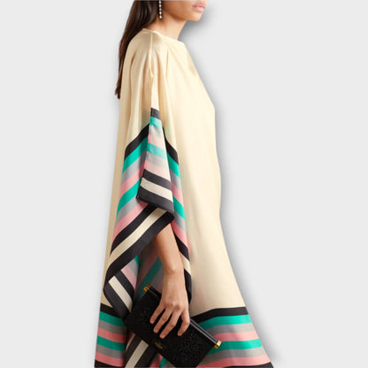 Elenora - Geometric Kaftan with Locker Cut