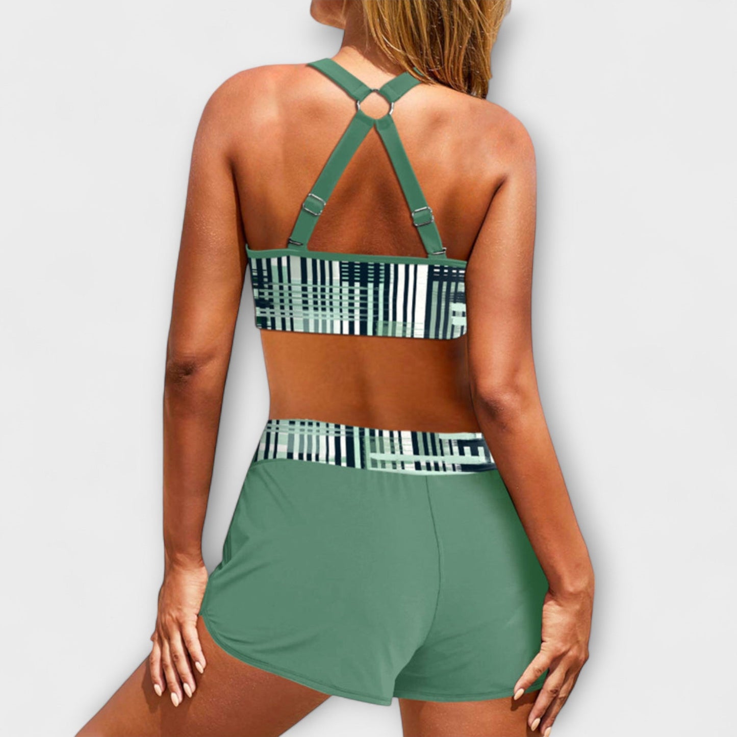 Janelle - Ribbed High-Waisted Bikini Bottom