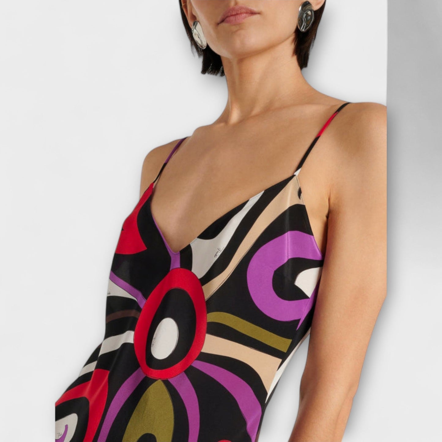 Daphne - Marble Print Maxi Dress