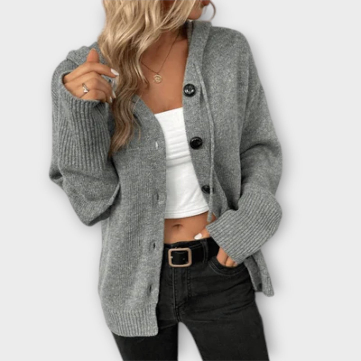 Brittan - Button-Up Knitted Cardigan