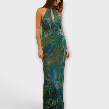 Maisie - Monet Iris Printed Maxi Dress