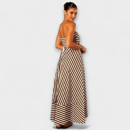 Nighttime Charm Ruffle Maxi Dress