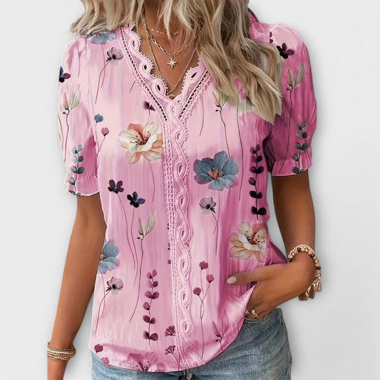 Emily - Stylish V-Neck Blouse