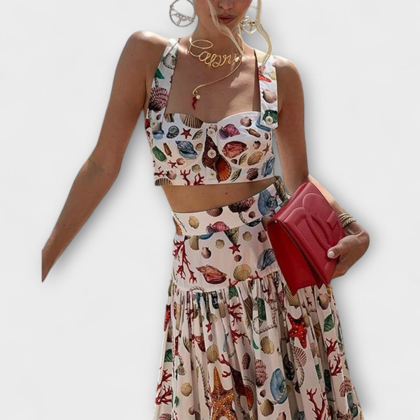 Heather - Chic Two-Piece Skirt Set