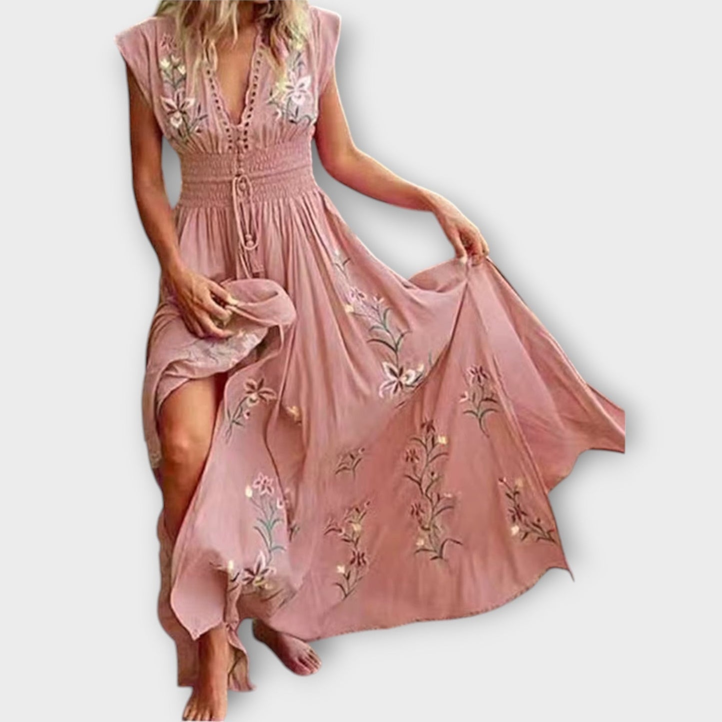 Felizia – Boho Dress with Captivating Embroidery