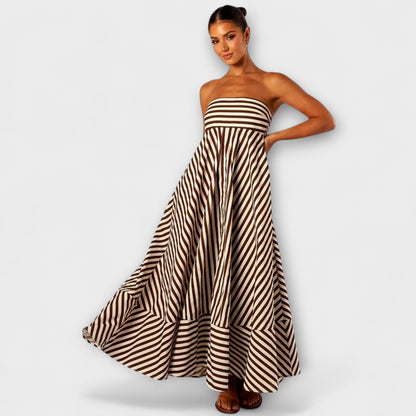 Nighttime Charm Ruffle Maxi Dress