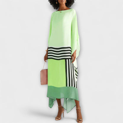 Elenora - Geometric Kaftan with Locker Cut