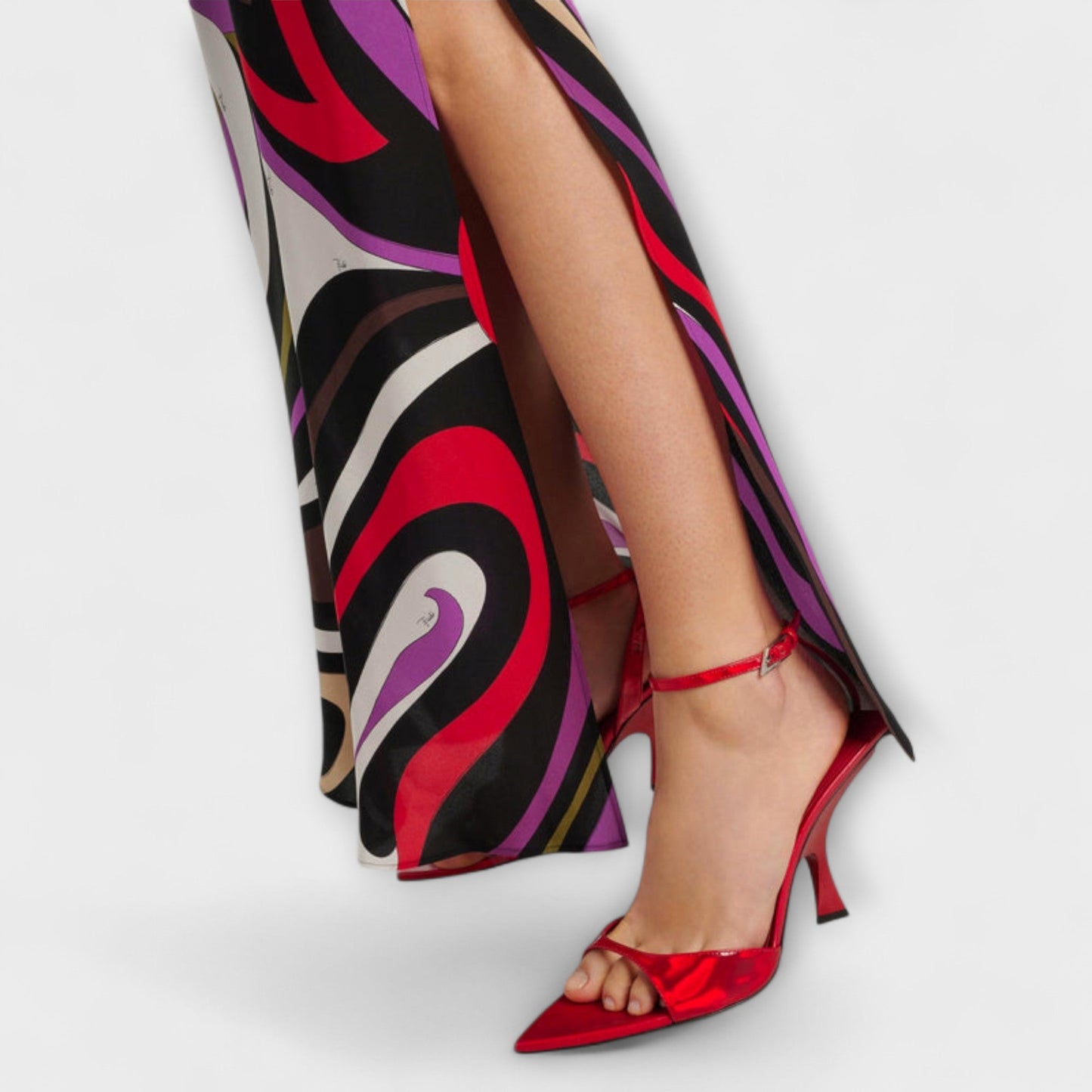 Daphne - Marble Print Maxi Dress