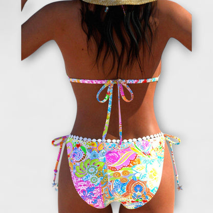 Valerie - Playful Lace Bikini with Collar