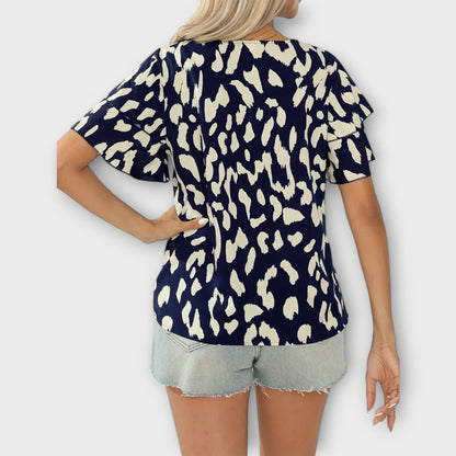 Evelyn - Casual Round Neck Blouse