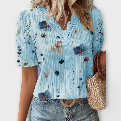 Emily - Stylish V-Neck Blouse