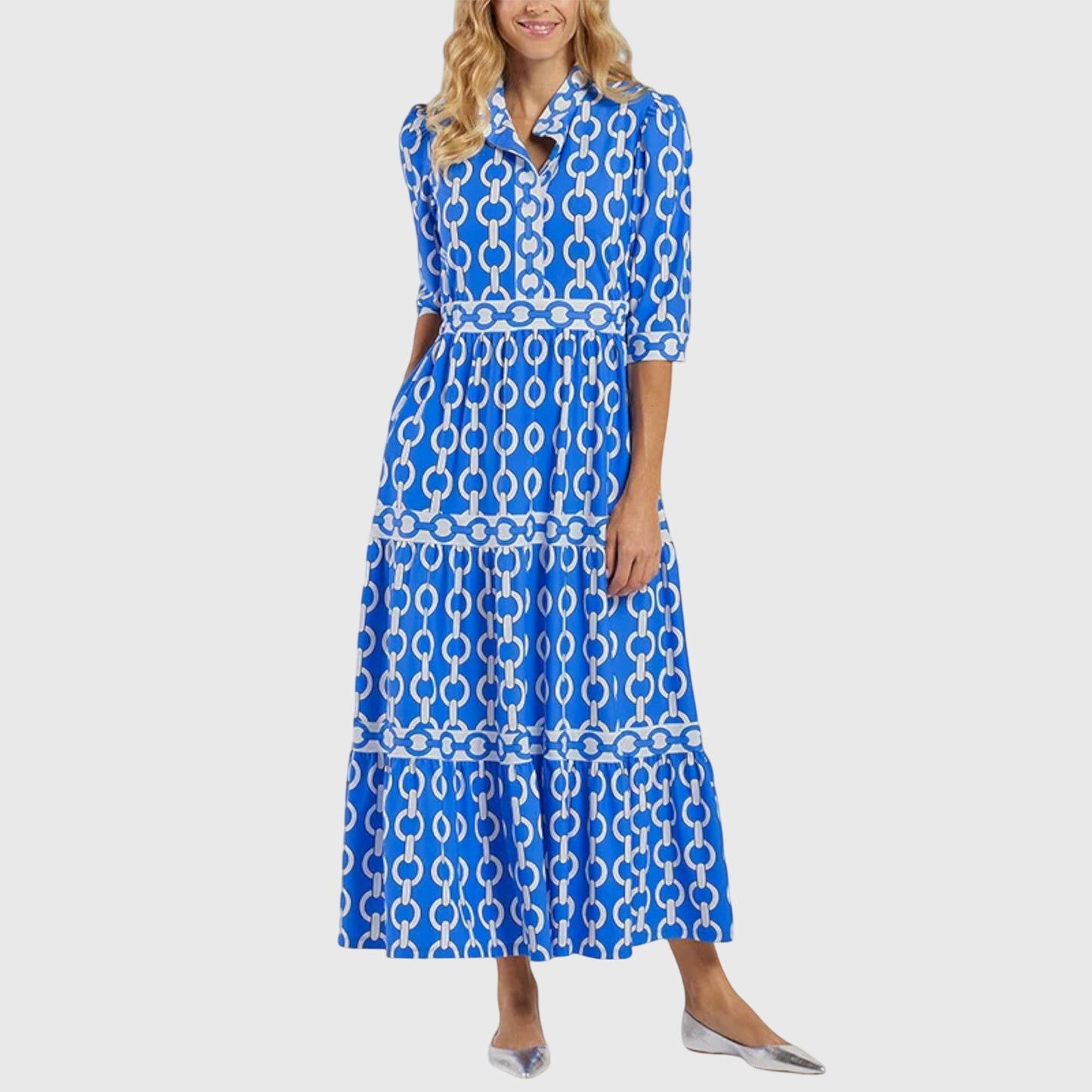 Midi Dresses with Chain Print