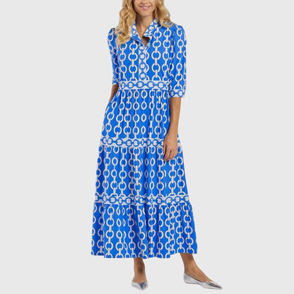 Midi Dresses with Chain Print