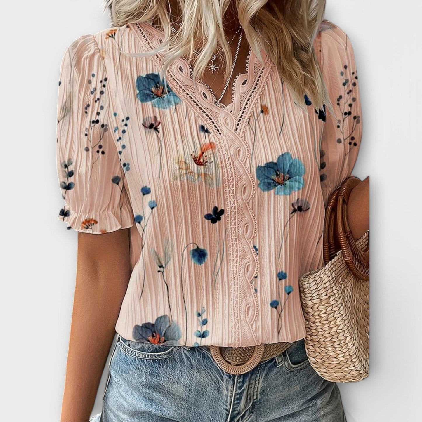 Emily - Stylish V-Neck Blouse