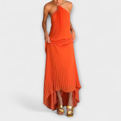 Poppy - Chic Dress with Pleated Neckline
