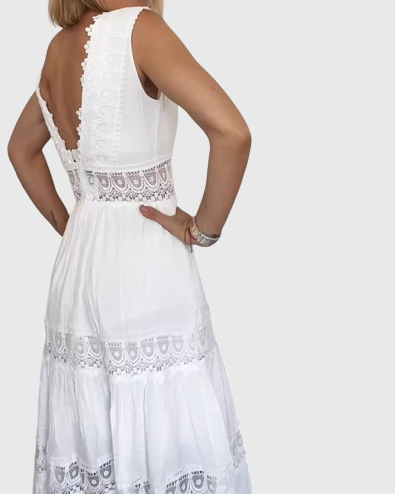 Lace Dresses with V-Neckline (Almost Sold Out)