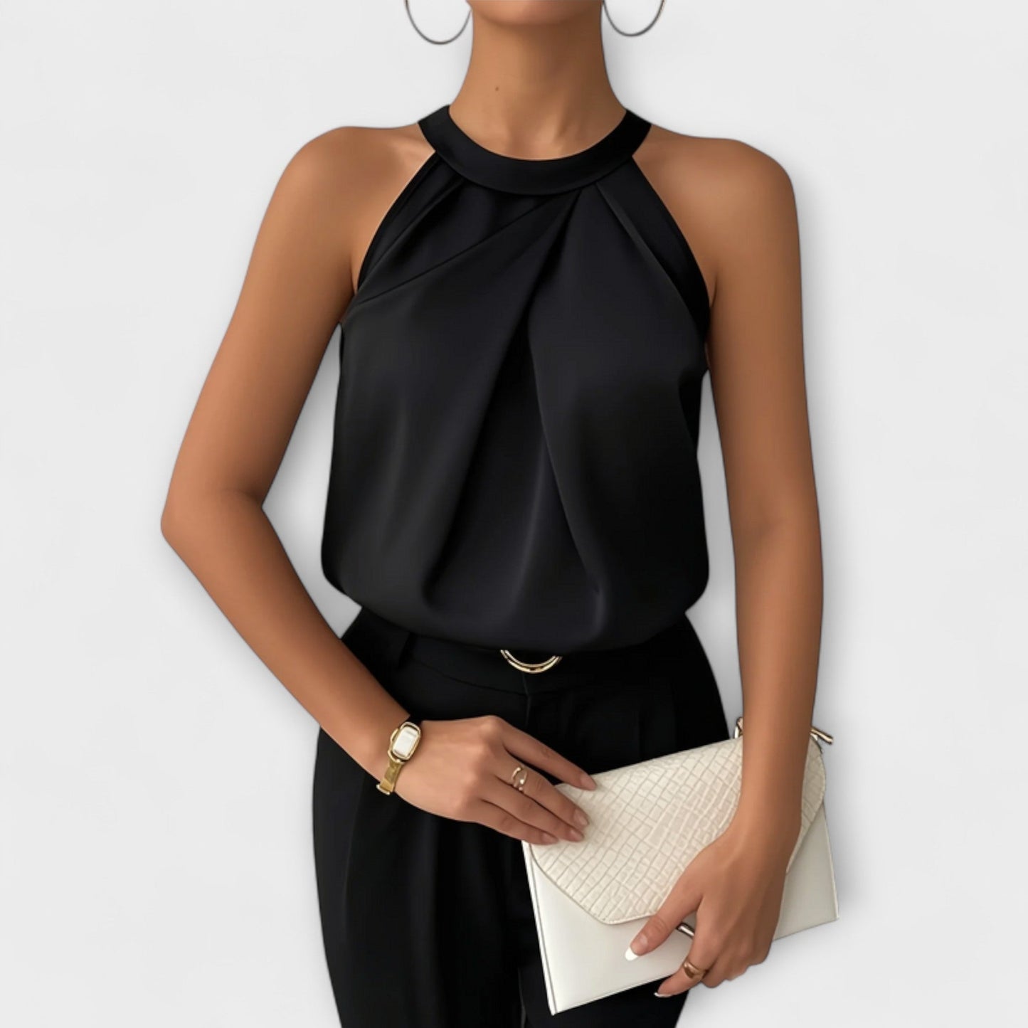 Skye - Stylish Satin Off-Shoulder Blouse
