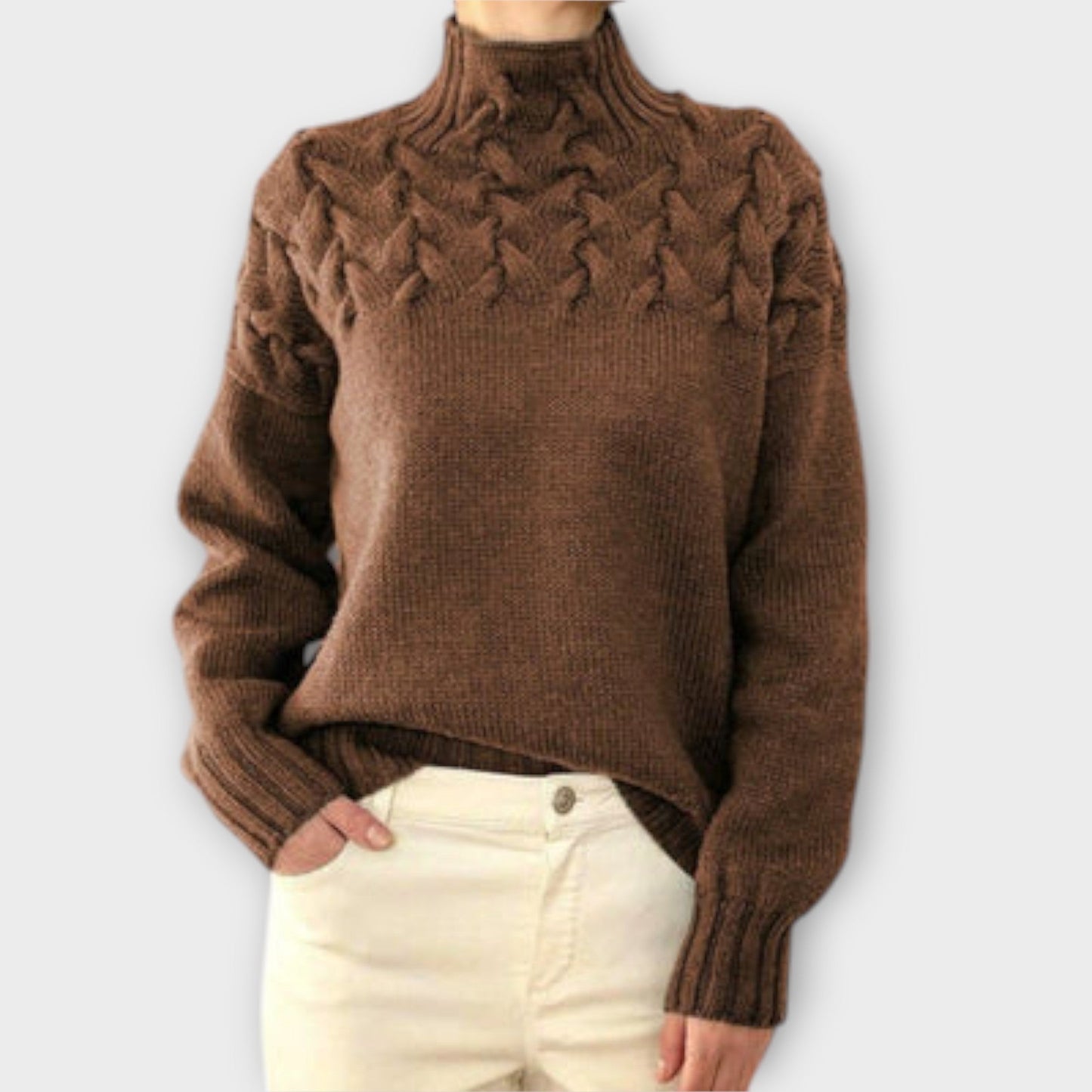 Eva - Women's Cable Knit Sweater