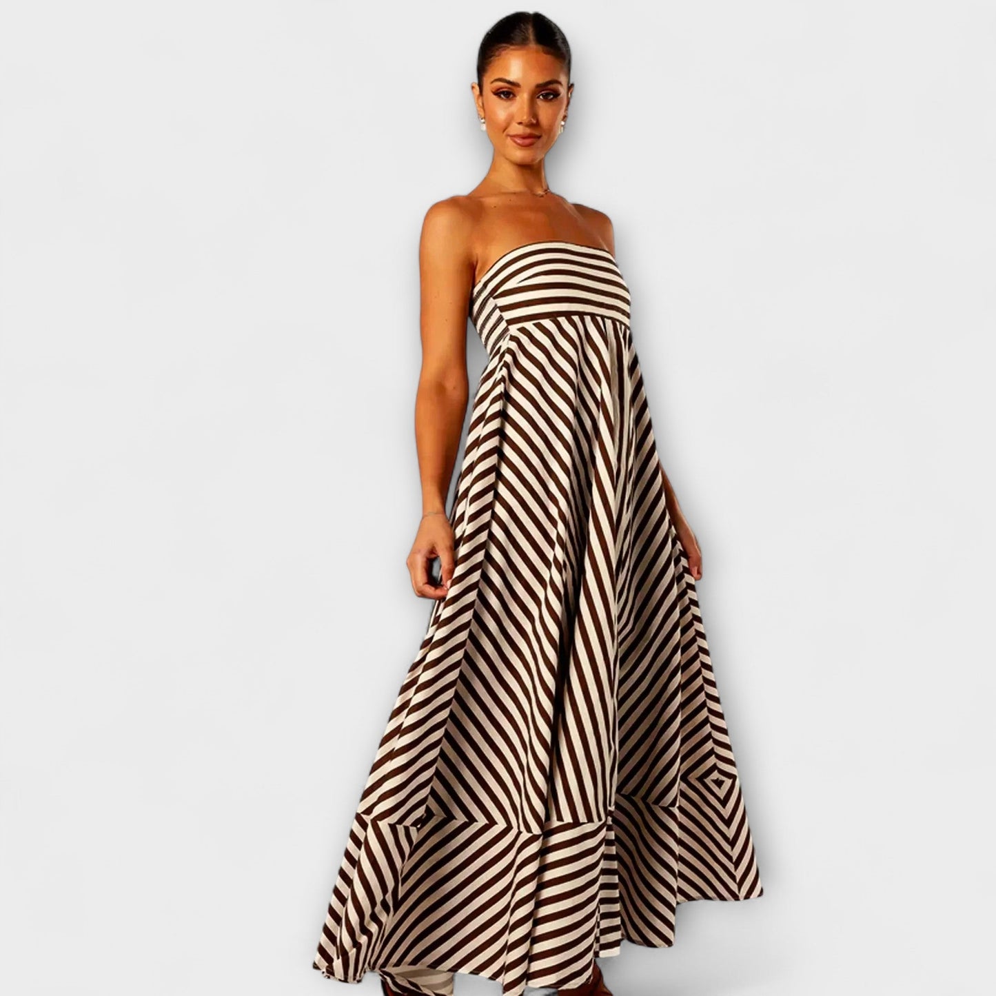 Nighttime Charm Ruffle Maxi Dress