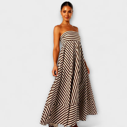 Nighttime Charm Ruffle Maxi Dress