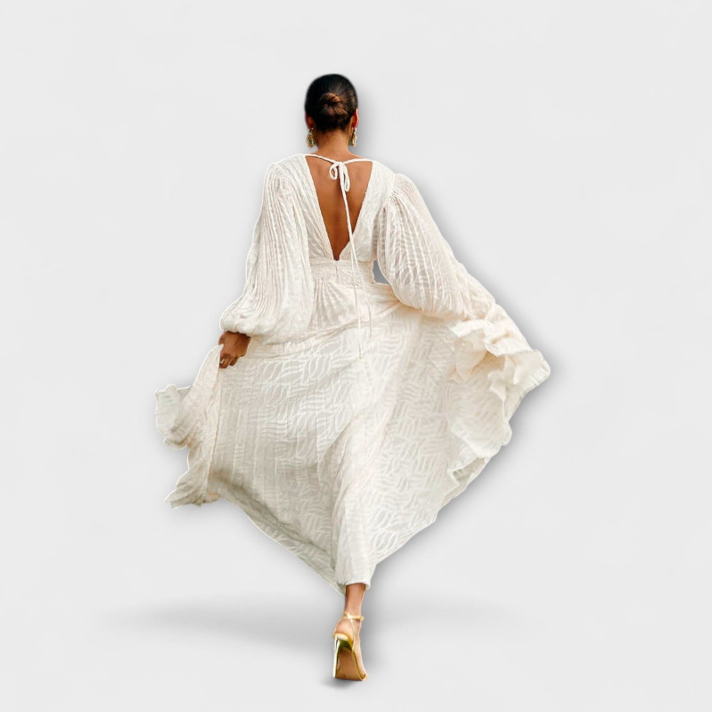 Elsa Cream Maxi Dress by Allegory