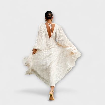 Elsa Cream Maxi Dress by Allegory