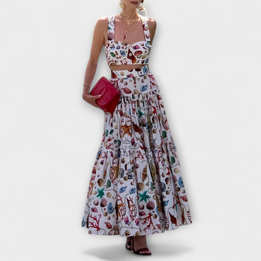 Heather - Chic Two-Piece Skirt Set
