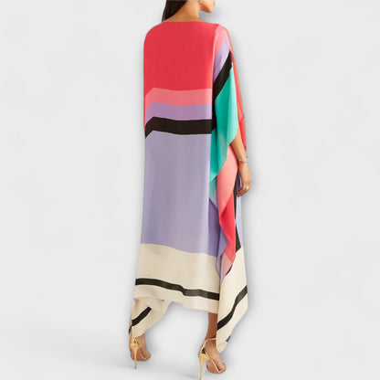 Elenora - Geometric Kaftan with Locker Cut