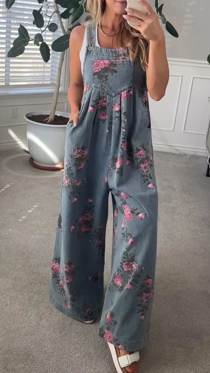 Floral Print Jumpsuit