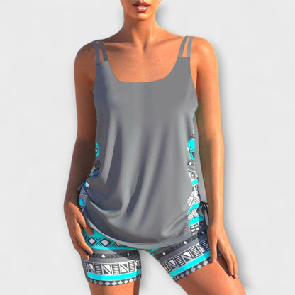 Sylvia - Geometric Print Tankini