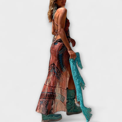 Fee - One-of-a-Kind Midi Dress with Cowl Neck