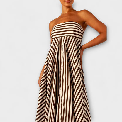 Nighttime Charm Ruffle Maxi Dress