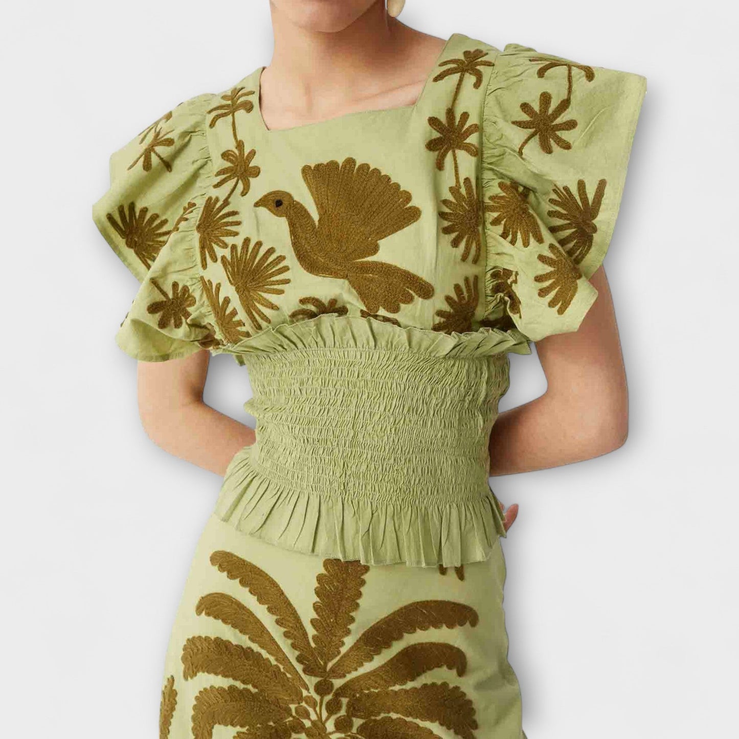 Amy - Stylish Palm Tree Dress
