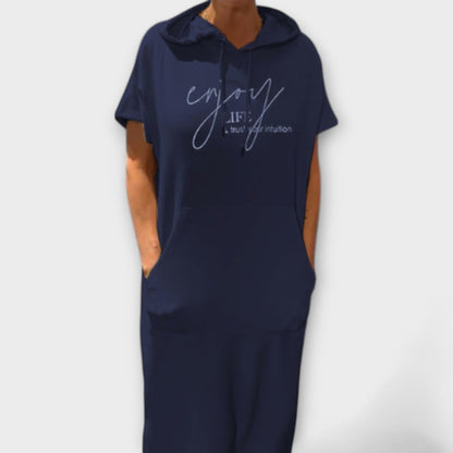 Daisy - Casual Hoodie Dress