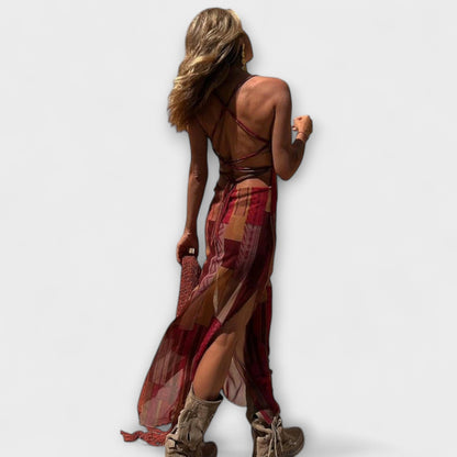 Fee - One-of-a-Kind Midi Dress with Cowl Neck